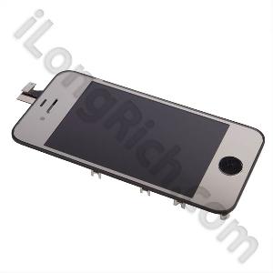 Iphone 4 Conversion Kits Housing Replacement Plating Front Full Lcd Back Panel Silver