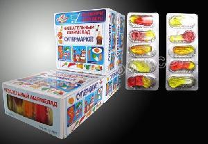 22gr Russian Supermaket Halal Gummy Candy For Child In Press Packed