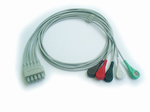 Ge-ohmeda 5l Ecg Trunk Cable With Leads