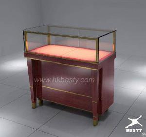 Luxurious Jewelry Counter Display Furniture With Led Lights