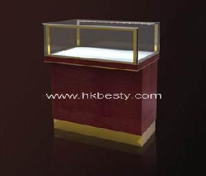 wood table jewelry store display furniture