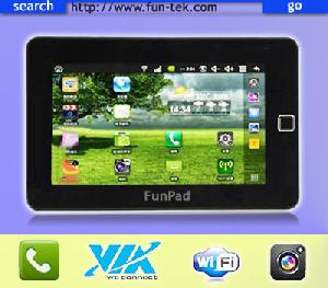 Popular China 7 Inch Android 2.2 Via8650 2g Gsm Phone Call Tablet Pc Funpad 256mb 4g Flash 10.1