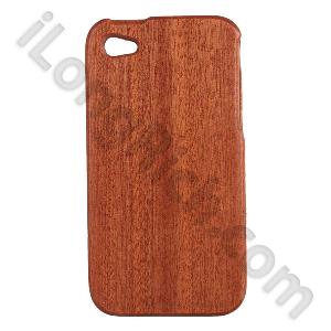 Tclr08 For Iphone 4 Two Color Line Rose Wood Case