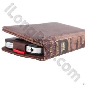 Twelve South Book Series Leather Cases For Iphone4 And 4s-brown