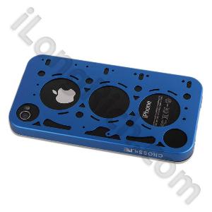 Wholesale For Iphone 4 Cross Line Mc-1 Series Aluminium Cases Blue