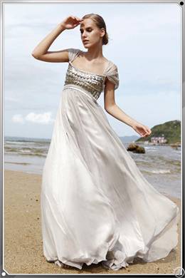 waist beads embellished fashion formal dress