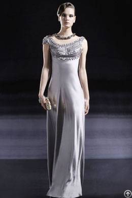 Special Collar Design Sequins And Flower Embellished Formal Dress