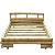 Bamboo Bed, Natural Yellowish Or Carbonized Caramel Color