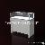 Display Counter White Colour And Glossy Wood For Silver Jewelry