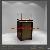 Mdf Cube Jewelry Display Case With Led Spotlights