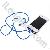 Smart Touch And Neck Strap For Ipad / Iphone / Ipod-blue