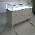 White Colour Jewelry Display Counter Design And Third Vision Jewelry Display Showcase And Trade Show