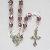 Catholic Jewelry Murano Rosary Silver Foil Glass Prayer Beads 59 Pcs Beads Necklace