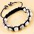 Alloy Sanded Shamballa Bracelet Metal Rhinestone Tresor Paris Bracelets Knitted Jewelry