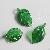 Leaf Glass Charms Lampwork Charm Mini Jewelry Glass Pendants