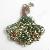 Peacock Metal Pendant Rhinestone Animal Charms 2012 Fashion Metal Jewelry Accessories