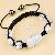 White Glass Shamballa Bracelet Square Bead Tresor Paris Bracelets 2012 Fashion Knitted Jewelry