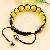 Yellow Resin Rhinestone Tresor Paris Bracelet Stone Shamballa Bracelets Knitted Jewelry
