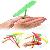 Aero-props, Propeller Toy, Plastic Spinning Flying Helicopter Dragonfly Toys