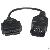 Mazda 17 Pin To 16 Pin Obd2 Adapter Female Connector Cable Car