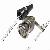 Terminal Conector Bnc Macho De Baja Prdida Con Tornillo Y Capuchon Para Cable Cctv