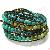 Facetd Stone Chann Luu Bracelet Leather Wrap Bracelet 2012 Fashion Jewelry