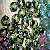 Sunflower Glass Beads Handmade Lampwork Jewelry Bead With Foil Murano Crafts