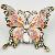 Animal Alloy Pendant Metal Butterfly Charms With Rhinestone 2012 Fashion Jewelry Set