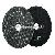 Diamond Dry Buff Pads-black Colored