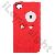 Fashion And Abstract Desgin Soft Silicone Cases For Iphone 4 And 4s-red 01