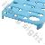 Cross And Ventilated Hard Plastic Case For Iphone 4 / 4s-blue