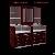 Cherry Veneer Jewelry Display Cabinets