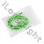 Color Flat Noodle Style Usb Data Charger Cable For Iphone Ipad Ipod Green