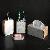 Carrara White Marble Soap Dispenser Tissue Box Towel Holder