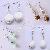 Ceramic Beads With Crystal Beads Earring