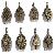 Sterling Silver Buddhist Tibetan 8 Auspicious Symbols Pendant