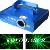 50mw Kl-s500 Single Green Laser Light With Dmx For Dj Pro