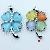 Four Leaves Clover Cats Eye Pendants