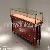 Dm1101l Glossy Cherry Wood Jewelry Display Cabinet