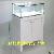 High Glossy White Lacquered Jewelry Display Counter With High Power Led Lights