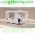 Pure White Wooden Galss Jewelry Display Kiosk Design Of Famous Brand
