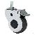 Medical Equipment Caster Wheels Thread Stem