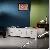 White Bone Inlay Three Drawer Coffee Table