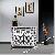 Black Bone Inlay Cross Design Curved Leg Bedside Table