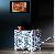 Blue Bone Inlay One Drawer Two Door Bedside Table