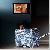 Blue Mother Of Pearl Inlay One Drawer Two Door Bedside Table