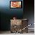 Embossed Brass Metal One Drawer Two Door Bedside Table / Cabinet