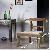 Embossed Brass Metal Rams Head Chair Set Of 2 Chairs