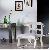 White Bone Inlaid Rams Head Chair Set Of 2 Chairs