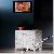 White Mother Of Pearl Inlay One Drawer Two Door Bedside Table